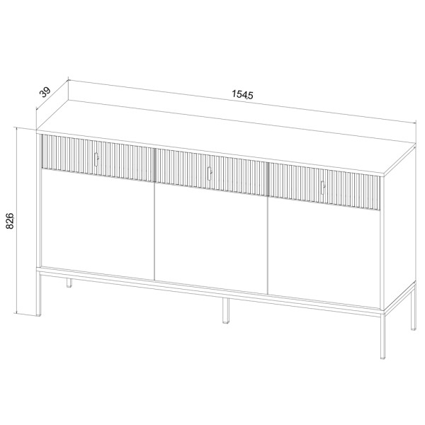 Комод 3д3ш Nova II - стиль і зручність для вашого інтер'єру