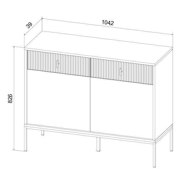 Комод 2д2ш Nova II - Сучасні меблі для вашої оселі