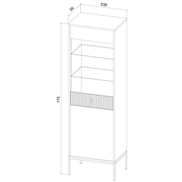 Вітрина Nova II для вашої вітальні