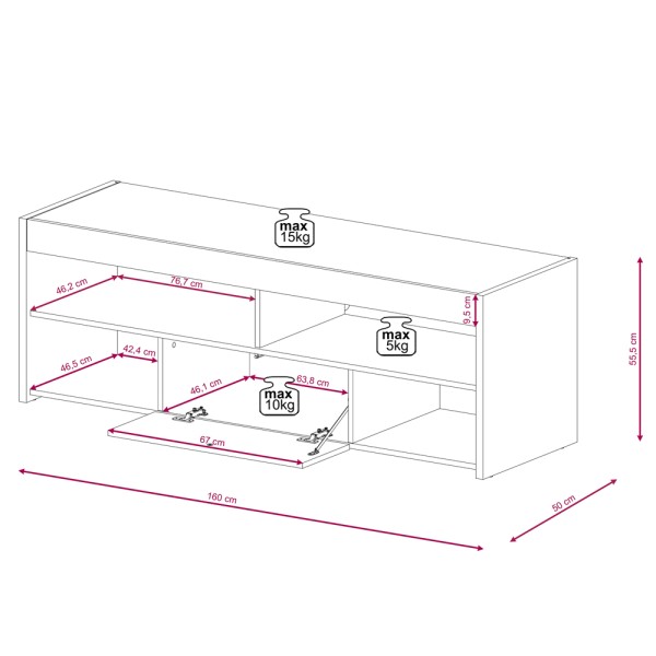 Тумба РТВ Gobi GB2 – Меблі для вашої вітальні