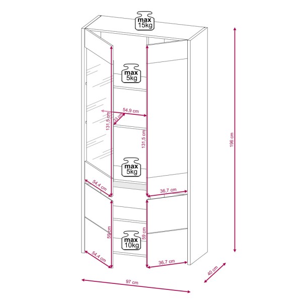 Вітрина Gobi GB5: Стильний вибір для вашої вітальні