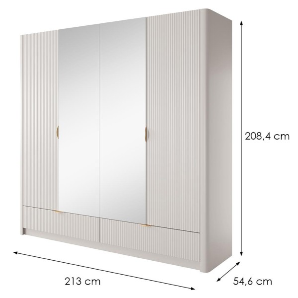 Шафа для одягу Lante 4D2S/213 – стильний вибір для вашої спальні