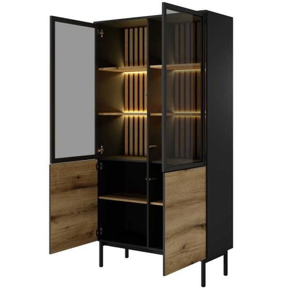 Вітрина висока з LED Lang 4D2W/100 для вашої вітальні