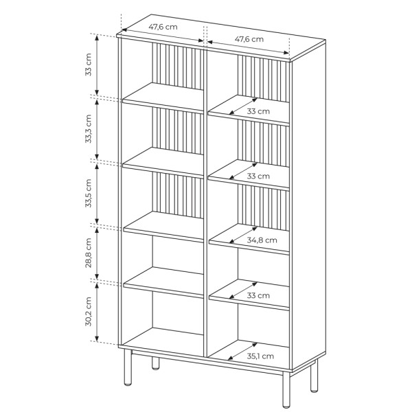 Вітрина висока з LED Lang 4D2W/100 для вашої вітальні