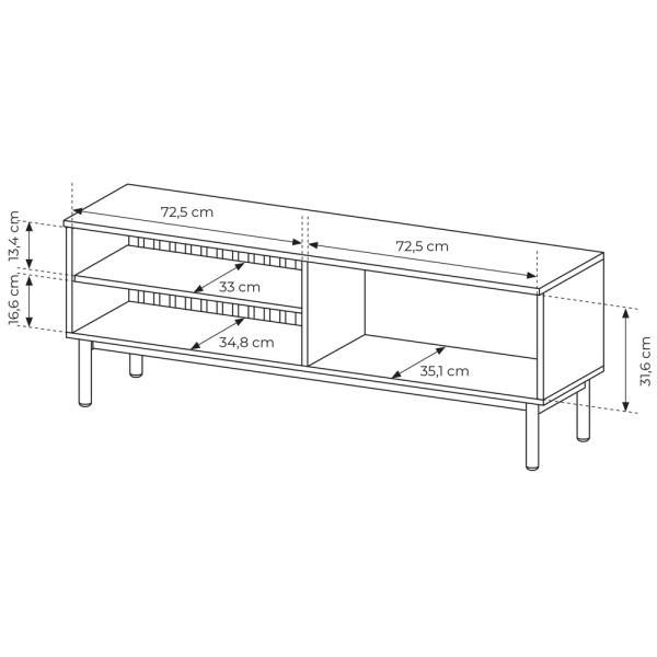 Тумба під телевізор з LED Lang 2D/150 для вашої вітальні