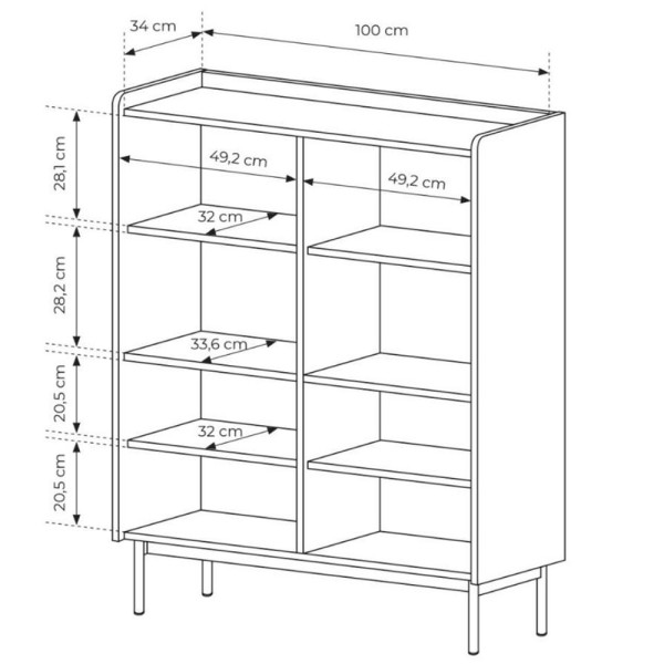 Комод високий Level 4D/103 — для стильного інтер'єру