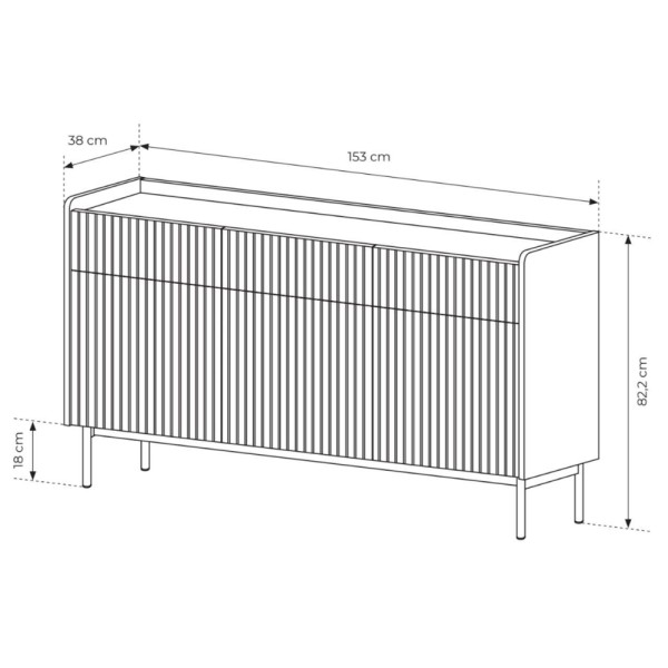 Комод Level 3D3S/153: Сучасний дизайн та функціональність для вашої оселі