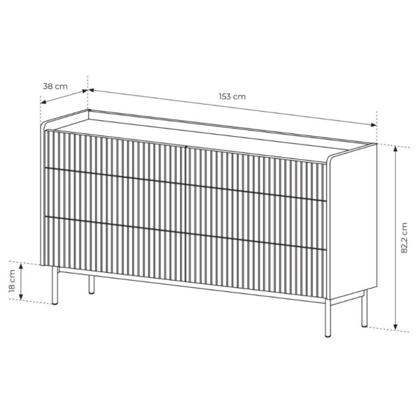 Комод Level 6S/153: стиль і функціональність для вашого інтер'єру