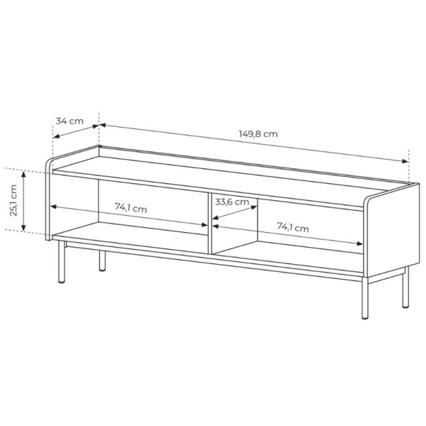 Тумба під телевізор Level 2D/153 - сучасний дизайн для вашої вітальні