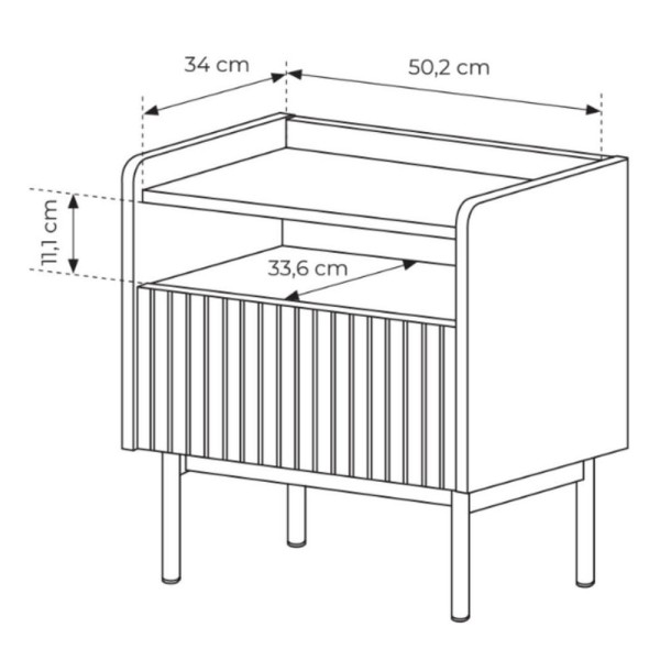 Тумба приліжкова Level 1S