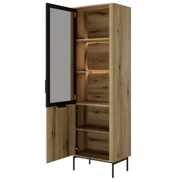 Вітрина висока з LED Wilson 2D1W/63 від Elite Mebel