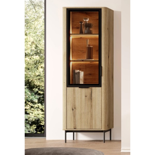 Вітрина висока з LED Wilson 2D1W/63 від Elite Mebel