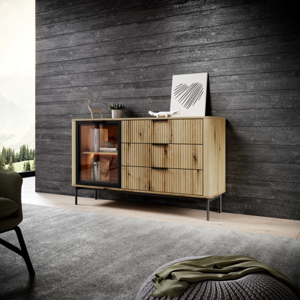 Комод Wilson з LED 1D3S/138 – стиль та функціональність у кожній деталі