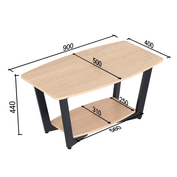 Журнальний столик Лобі в стилі лофт – зручний та стильний