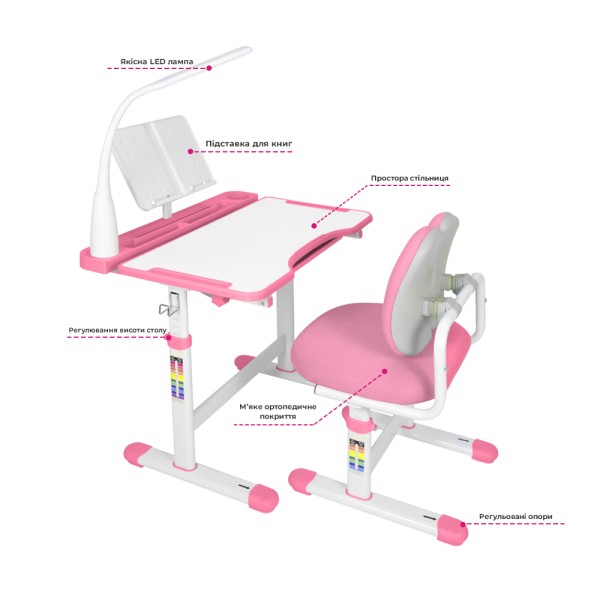 Дитяча парта зі стільчиком Vivo