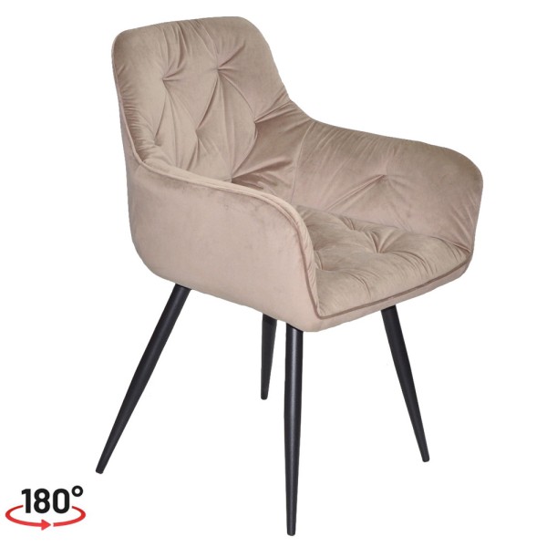 Стілець поворотний Seoul black — стиль та комфорт для вашого інтер'єру