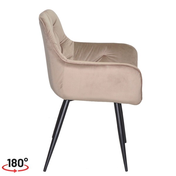 Стілець поворотний Seoul black — стиль та комфорт для вашого інтер'єру