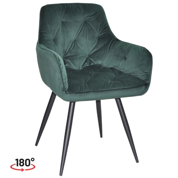 Стілець поворотний Seoul black — стиль та комфорт для вашого інтер'єру