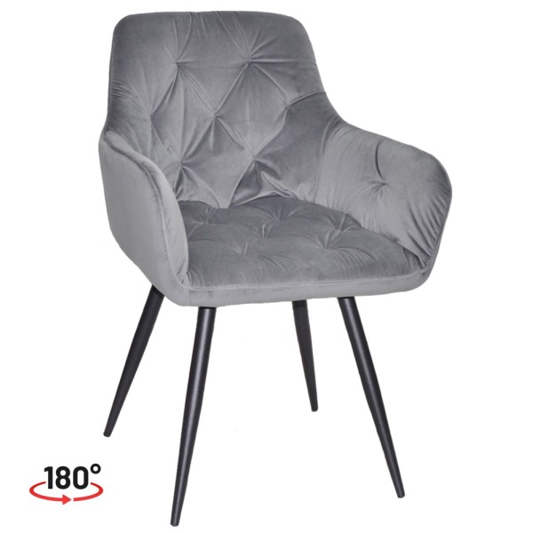 Стілець поворотний Seoul black — стиль та комфорт для вашого інтер'єру