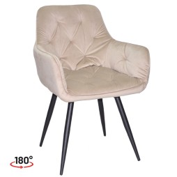 Стілець поворотний Seoul black