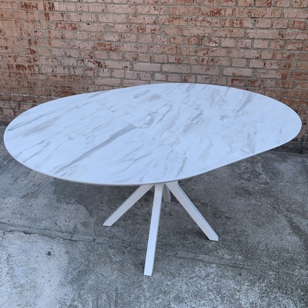 Круглий розкладний стіл з HPL NEO (Arpa 3346)