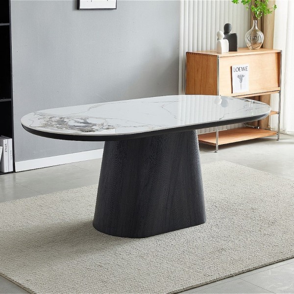 Стіл Clement — овальний стіл для кухні та кафе