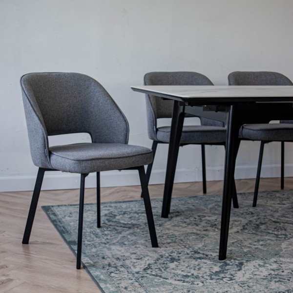 Стіл Askold-S 120-160 – Розкладний стіл для кухні та кафе