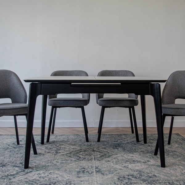 Стіл Askold-S 120-160 – Розкладний стіл для кухні та кафе