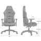 Геймерське крісло Anda Seat Luna Size L Grey Fabric