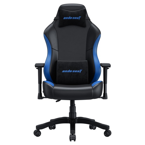 Геймерське крісло Anda Seat Luna Size L Black&Blue PVC для комфорту в іграх