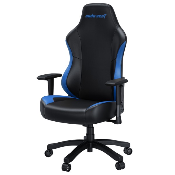 Геймерське крісло Anda Seat Luna Size L Black&Blue PVC для комфорту в іграх