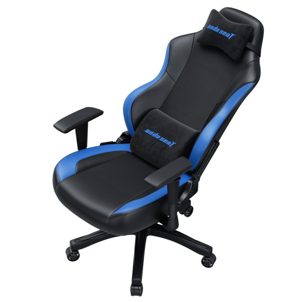 Геймерське крісло Anda Seat Luna Size L Black&Blue PVC для комфорту в іграх