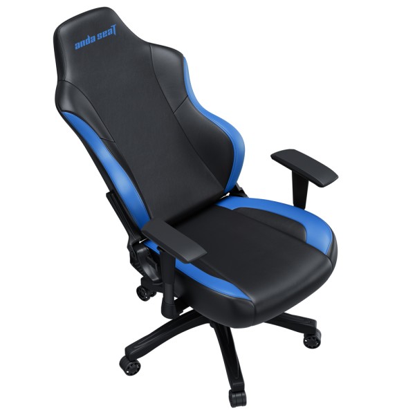Геймерське крісло Anda Seat Luna Size L Black&Blue PVC для комфорту в іграх