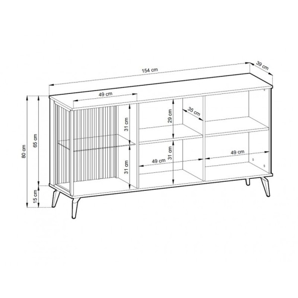 Комод з підсвіткою Vici K154 – для сучасної оселі