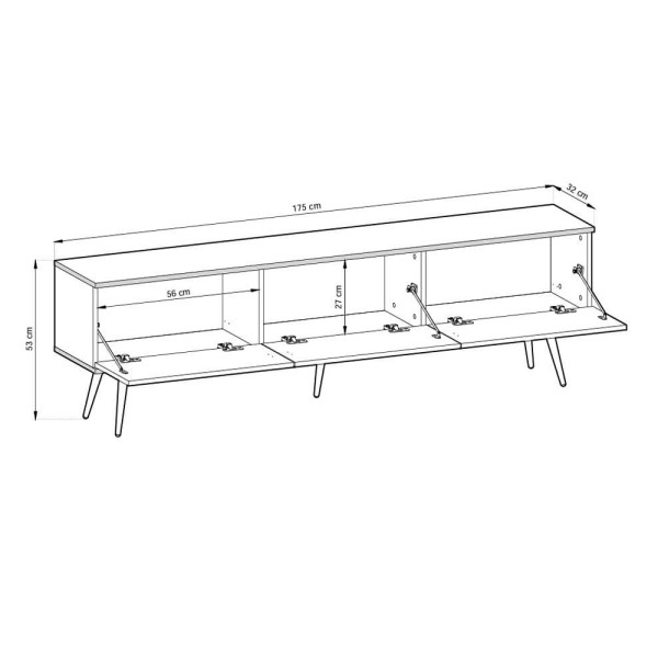 Тумба під телевізор на ніжках ORO RTV175