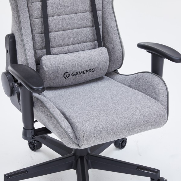 Ігрове крісло Gamepro GC575FB Size L Fabric Gray – Комфорт для геймерів та офісу