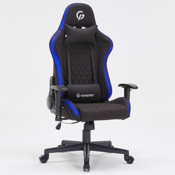 Ігрове крісло Gamepro GC700FB RGB Size L Fabric Black