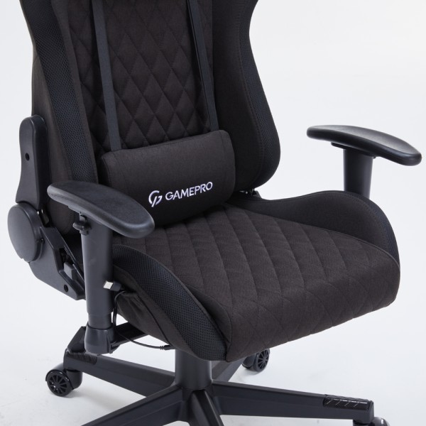 Ігрове крісло Gamepro GC700FB RGB Size L Fabric Black