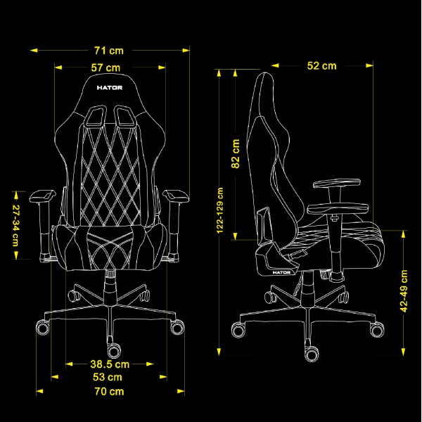 Крісло для геймерів HATOR Darkside 2 Fabric (HTC1300)