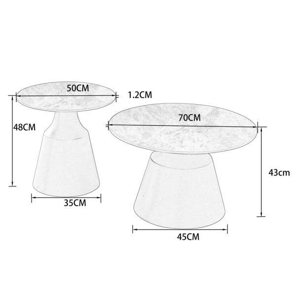 Комплект журнальних столів Nebraska – Сучасний дизайн для вашої вітальні