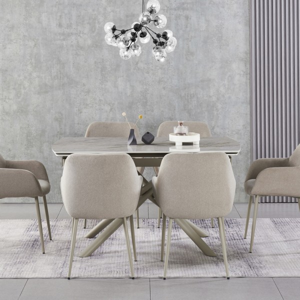 Стіл Піно TML-1200-1 - Сучасний розкладний кухонний стіл