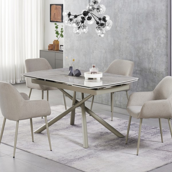 Стіл Піно TML-1200-1 - Сучасний розкладний кухонний стіл