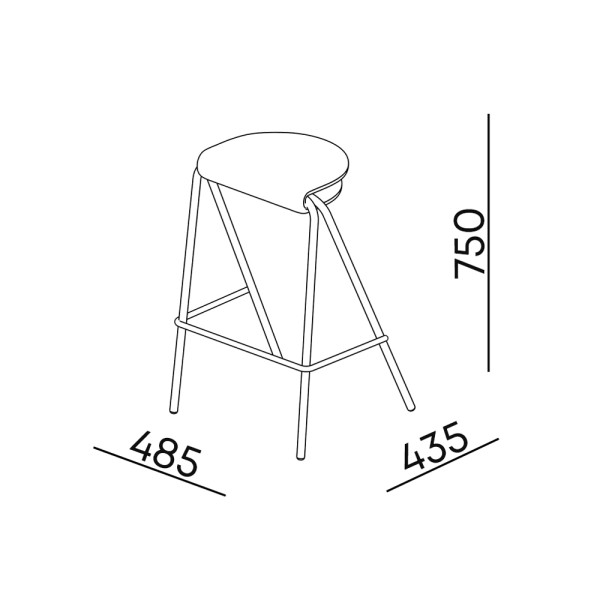 Стілець напівбарний Taco – сучасний стиль для вашого інтер'єру