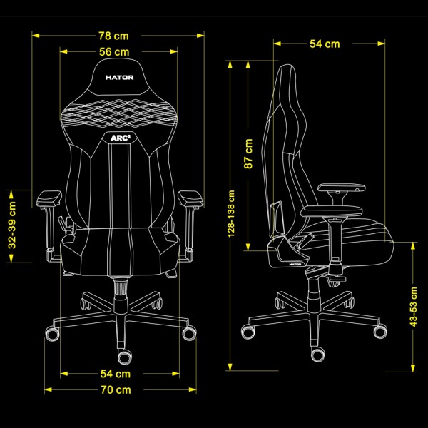 Крісло для геймерів HATOR Arc 2 XL Fabric (HTC2109)