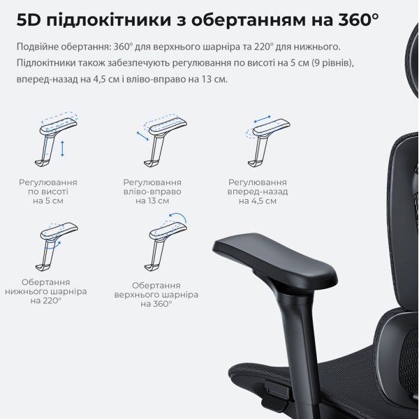Ігрове крісло Anda Seat X-Air Pro Size XL Mesh Space Black