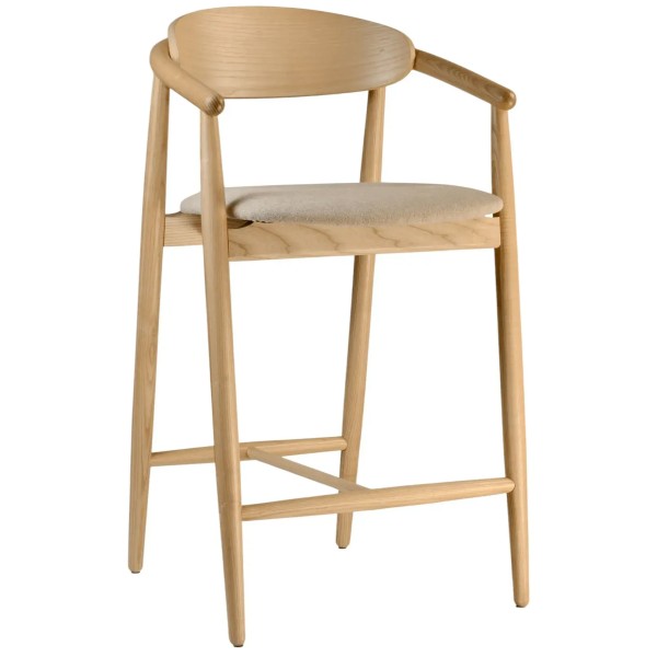 Напівбарний стілець Mamont semi-soft натуральний ясен