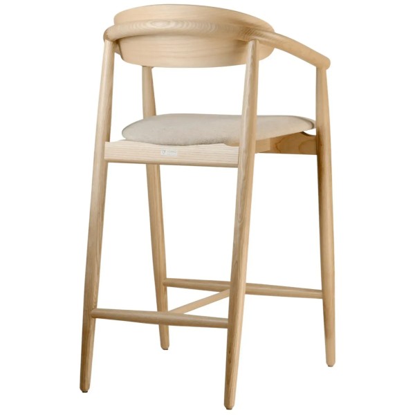 Напівбарний стілець Mamont semi-soft натуральний ясен