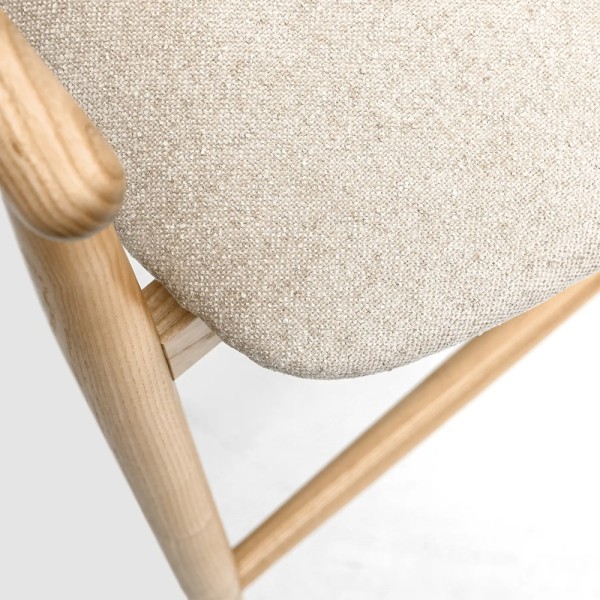 Напівбарний стілець Mamont semi-soft натуральний ясен