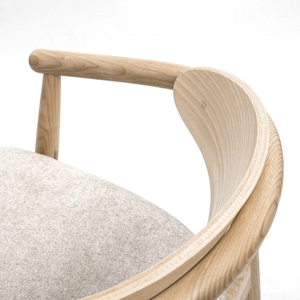 Напівбарний стілець Mamont semi-soft натуральний ясен