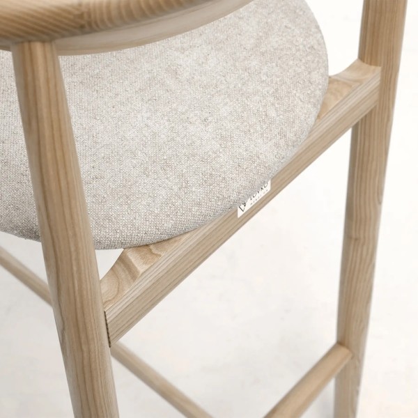 Напівбарний стілець Mamont semi-soft натуральний ясен